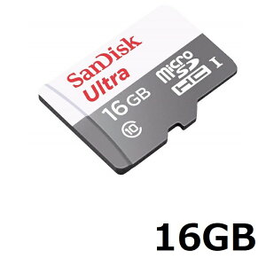 SanDisk Ultra microSD�J�[�h SDSQUNS-016G-GN3MN 16GB �}�C�N��SDHC�J�[�h microSDHC �T���f�B�X�N �C�O���e�[��