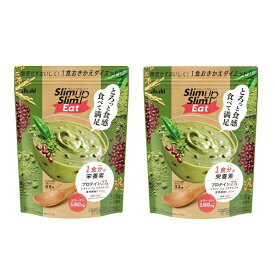 【マラソン中 P5倍】 【2セット】 アサヒ スリムアップスリムイート 300g 抹茶味 置き換え 抹茶味 和風 美容 1食 パウチタイプ ダイエット サポート 糖質 コントロール フリーズドライあずき 玄米 コラーゲン たんぱく加工食品