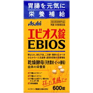 【マラソン中 P5倍】 アサヒ エビオス錠 600錠 EBIOS アサヒ サプリメント 乾燥酵母 ビール酵母 ビタミン…