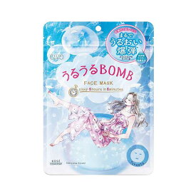 クリアターン うるうる BOMB マスク 7枚入り フェイスマスク マスク シート パック 顔パック コラボデザイン 保湿ケア 保湿 乾燥 角質ケア スキンケア 簡単 時短 大容量 弱酸性 無着色 無鉱物油 アルコールフリー パラベンフリー シリコンフリー