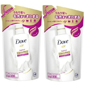 【2セット】 Dove ダヴ うねりケア シャンプー 詰め替え 350g うねり くせ 抑える つや髪 うるおい しっとり ヘアケア ダメージヘア サロン おすすめ ユニリーバ フレッシュ 香り 自然由来 ココナッツオイル 浸透 まとまり 保湿 なめらか 指通り つめかえ