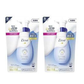 【2セット】 Dove ダヴ ビューティ モイスチャー クリーミー 泡洗顔料 詰め替え 125ml 洗顔 洗顔フォーム セラミド 泡 洗顔料 泡立ち うるおい 濃密 美容液 ホワイトフローラル はずむ肌 保湿 ビタミンE きめ細かい泡 乾燥肌 キメ 整える 導入洗顔 つめかえ