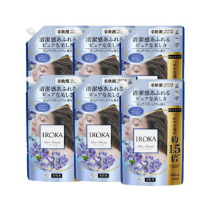 【マラソン中 P5倍】 【6セット】 IROKA ピュアフリージア つめかえ用 650ml フレグランス 柔軟剤 詰替え iroka 上品 柔軟仕上げ剤 いろか 洗濯 洗剤 防臭 ニオイ 花王 Kao
