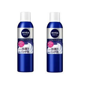 【マラソン中 P5倍】 【2セット】 NIVEA ニベアメン リッチシェービングフォーム 245g 髭剃り ヒゲ スキンケア 男性 メンズ 泡 フォーム コラーゲン グリセリン 深剃り 保湿 花王