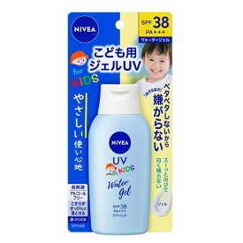 NIVEA ニベアUV ウォータージェルこども用 120g SPF38 PA+++ 日焼け止め UVジェル スキンケア 子供 キッズ 紫外線 公園 アウトドア キャンプ 夏 からだ 顔 保湿 花王