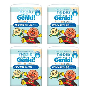 �y4�Z�b�g�z �Q���L �₳���� Genki! �p���c �r�b�O���傫���T�C�Y 26������ GENKI ���ނ� �p���c ���I���c �Ԃ���� �M�t�g ���蕨 �z���� �l�C �����L���O �l�s�A nepia