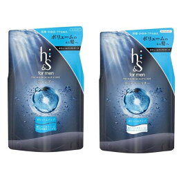 【マラソン中 P5倍】 h&s for men ボリュームアップ シャンプー&コンディショナー つめかえ セット 300ml+300g P&G 詰替え 髪 メンズ エイチアンドエス ボリューム 頭皮 ハリ 皮脂 毛穴 浸透 乾燥 べたつき かゆみ フケ 地肌 男性 医薬部外品