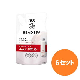 【6セット】 h＆s 深ヘッドスパ アドバンスド エイジング ケア トリートメント つめかえ 350g P&G 詰替え 髪 エイチアンドエス 頭皮 皮脂 毛穴 浸透 艶 ボリューム におい かゆみ