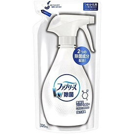 P&G ファブリーズ W除菌 無香料 アルコール成分入り つめかえ用 320mL 消臭スプレー 布用 消臭剤 除菌ダブル消臭 ニオイ 生活臭 ばい菌 繊維 カビ 布製品 スプレー ミスト タバコ カーテン 浸透 強力消臭 無香料 まくら クッション 布団 カーペット