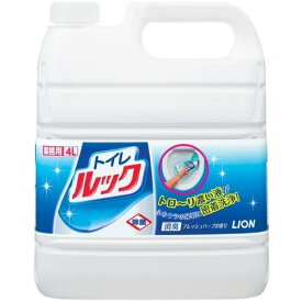 業務用 トイレルック 4L つめかえ トイレ トイレ掃除 トイレ洗剤 トイレクリーナー 便器 便座 抗菌 汚れ LION ライオン フレッシュハーブ 除菌 酸性タイプ 塩素無配合 ツンとしない 尿石 消臭 詰め替え 詰替え 業務用 大容量