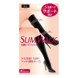 スリムウォーク 美脚ハイソックス M〜LサイズSLIMWALK スパッツ レギンス 着圧 インナー 美脚 レッグケア オフィス シンプル 通気性 ひざ丈 靴下