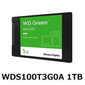 SSD 1TB Western Digital WD GREEN WDS100T3G0A �E�G�X�^���f�W�^�� PC �p�\�R�� �Ɩ������� ���s�A���i