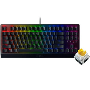 �y�}���\���� P5�{�z Razer BlackWidow V3 Tenkeyless - Yellow Switch �e���L�[���X �Q�[�~���O�L�[�{�[�h RZ03-03491800-R3M1 �p��z�� ���C�U�[ ���J�j�J�� Chroma RGB �C�G���[�� �u���b�N �Q�[�� US�z�� ������
