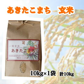 あきたこまち 一等米 玄米 10kg お米 玄米 ごはん 国産米 秋田 アキタコマチ 健康 プレゼント ギフト 贈り物 農家直送