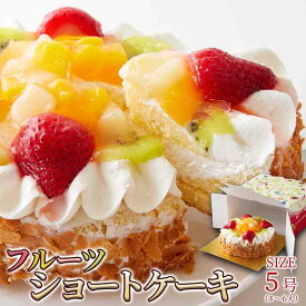 色とりどりのフルーツをたっぷりトッピング☆フルーツショートケーキ≪冷凍≫