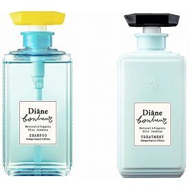 【在庫処分】 ダイアン ボヌール シャンプー＆トリートメント ブルージャスミンの香り ダメージリペア＆シャイン 500ml Diane Bonheur オーガニック