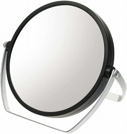 10倍拡大鏡付 両面スタンドミラー ブラック スタンドミラー 手鏡 ヤマムラ YL-1500