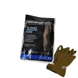 マタドール ゴム手袋 6 耐久性 パーマ用品 シャンプー用品 天然ゴム 6インチ 定番