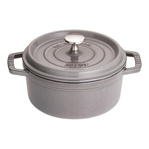 �X�g�E�u staub �s�R�E�R�R�b�g ���E���h 18cm �O���[ �u���b�N �����z�[���[�� ������� �������� �����O�b�Y �L�b�`���O�b�Y ���� ������ �X�^�C���b�V�� �b�� ������� �K�X���� IH �I�[�u�� 