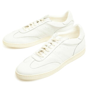 【菅原靴店別注】Per noi ペルノイ × MAN.TO マント スニーカー ローカット レースアップ レザー 鹿革 シボ革 BURRO CERVO BIANCO ホワイト