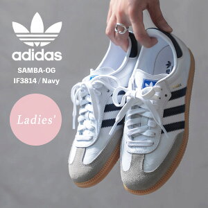 【16時迄のご注文で即日発送可】 adidas アディダス サンバ レディース SAMBA OG スニーカー ローカット レースアップ IF3814 ホワイト インディゴ ネイビー