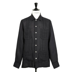 ALESSANDRO GHERARDI �A���b�T���h�� �Q�����f�B �����Y �V���c �L���[�o�V���c ���l�� 4�|�P�b�g GUAYABERA6 920 �x�[�W�� 530 �u���b�N