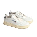 【返品不可】AUTRY オートリー レディース 靴 スニーカー ローカット レザー レースアップ MEDALIST LEAT/LEAT コートシューズ AULW-LL12 WHT/SPACE ホワイト/ネイビー
