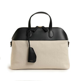 ORSETTO オルセット バッグ ボストン ラウンド ショルダー キャンバス レザー 2WAY 素材切り替え CITTA 01-169-01 BLACK ブラック ベージュ