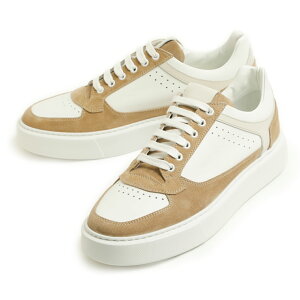 【菅原靴店別注カラー】VITTORIO VIRGILI ヴィットリオヴィルジリ メンズ スニーカー レザー スエード ボリュームソール レースアップ EVA VU1450 CLOUD/B.CO ホワイト/グレー NOISETTE BIANCO ホワイト/ベ