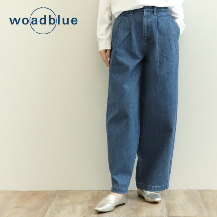 楽天市場】woadblue ウォードブルー レディース デニム ツータック 