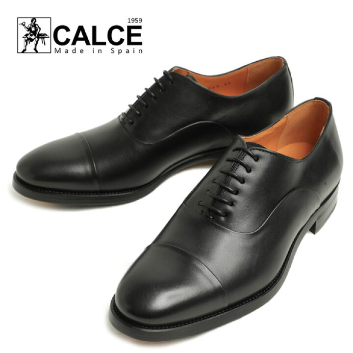 楽天市場】CALCE カルセ シューズ ストレートチップ キャップトゥ 