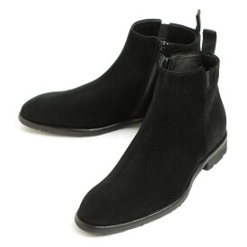 Calzoleria Toscana カルツォレリア トスカーナ ブーツ サイドジップ スエード レザー ARCTIC GRIP 防滑 A325 SILVER BLACK ブラック