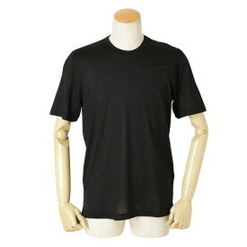 Gran Sasso グランサッソ ニット Tシャツ ハイゲージ シルク 半袖 60133 78301 342/チャコールグレー 303/ブラック
