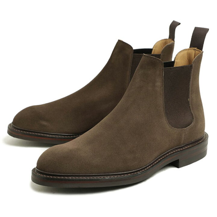 クロケット&ジョーンズ/CROCKETT&JONES 黒 スエードサイドゴア 