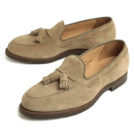 CROCKETT＆JONES クロケット＆ジョーンズ タッセル ローファー スリッポン シューズ CAVENDISH2 スエード カーフ 325E KHAKI カーキ