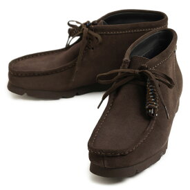 Clarks クラークス Wallabee Boots GTX ワラビー ブーツ ゴアテックス レザー スエード ラバーソール 防水 26173318 ミドルカット レースアップ Vibramソール BLACK SUEDE ブラック DARK BROWN SUEDE ダークブラウン
