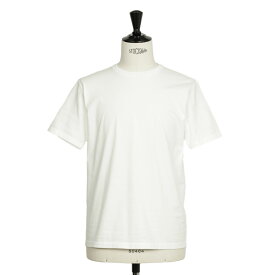 JOHN SMEDLEY ジョンスメドレー クルーネック カットソー ホワイト WHITE メンズ コットン 超長綿 ギザ 日本製 L0356UTS912 半袖 透けにくい 上質 大人