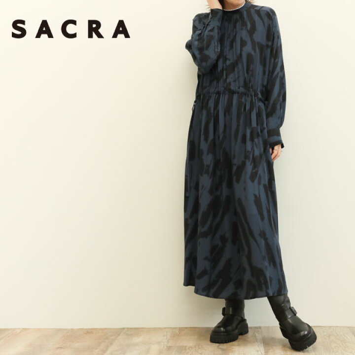 楽天市場】SACRA サクラ レディース ワンピース ロング丈 長袖 