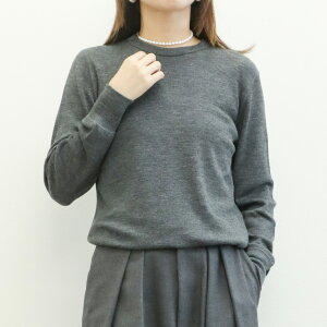 SACRA �T�N�� ���f�B�[�X �J�b�g�\�[ �N���[�l�b�N �E�[�� ���n �����m�E�[�� ���� EX.FINE MERINO RIB JSY TOP 125552091 BLACK �u���b�N CHARCOAL �`���R�[�� OFF WHITE �I�t�z���C�g