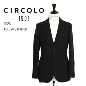 CIRCOLO 1901 チルコロ 1901 ジャケット メンズ 2B シングル ウール カシミヤ カルゼ 無地 裏起毛 EASY CN4173 3204-417347 NERO ブラック TORTORA ベージュ パッチポケット