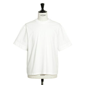 NEIL BARRETT ニールバレット カットソー Tシャツ 半袖 クルーネック ポプリン コットン 4138-270222A522 100N ホワイト