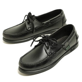 【国内正規品】PARABOOT パラブーツ BARTH F バース レディース デッキシューズ リス レザー スリッポン MARINEソール 190812 NOIR 190818 AMERICA