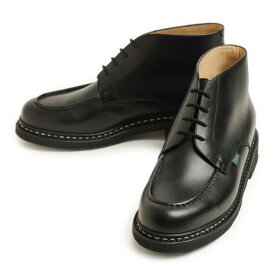 PARABOOT CHAMBORD MID パラブーツ シャンボード ミッド メンズ ブーツ レースアップ レザー リス Uチップ ラバーソール 232412 NOIR ブラック ノルウィージャンウエルト