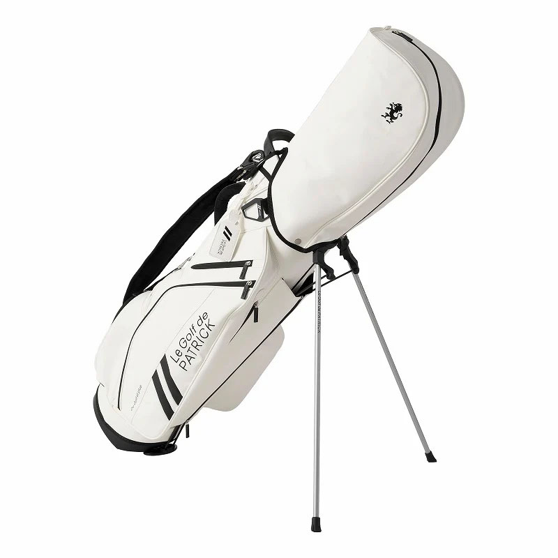 PATRICK GOLF パトリック ゴルフ パトリック スタンド式 キャディバッグ CADDIE BAG 47インチ 9型 WHITE ホワイト
