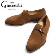 フラテッリ ジャコメッティ F.lli Giacometti シングルモンク ストラップ スエード スーパーバック シュ…