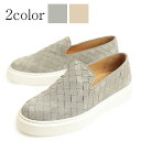 【返品不可】Per noi ペルノイ レディース スニーカー スリッポン イントレチャート ホールカット スエード 厚底 CARLO TR 12 646 グレー 129 ベージュ BIANCO ホワイト