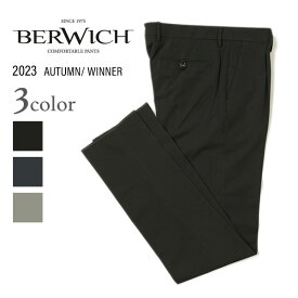 BERWICH ベルウィッチ JMORELLO モレロ パンツ テーパード ワンプリーツ ポリエステル レーヨン ストレッチ GT1502X GREY グレー BLACK ブラック NAVY ネイビー