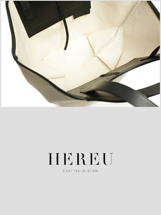 楽天市場】HEREU ヘリュー バッグ トート レザー カーフ キャンバス