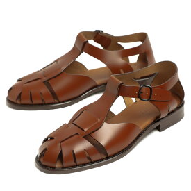 HEREU ヘリュー サンダル フィッシャーマン PESCA ぺスカ メンズ レザー カーフ 革底 MFPESC TAN ブラウン