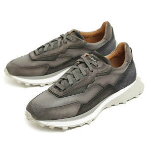 MAGNANNI マグナーニ メンズ 靴 スニーカー ローカット レースアップ レザー スエード ランニングシューズ 厚底 25314 BIANCO ホワイト TIERRA GREY グレー BLACK ブラック